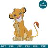 Lion king Machine Embroidery File 4 Size, Cartoon Embroidery Design, Cute Embroidery Design File Pes - instant Download Image 1.jpg