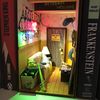 stranger-things-Book-nook-Horror-shelf-insert-Bookshelf-diorama-personalized-booknook-with-tiny-things-Miniature-decor-on-shelf-11.JPG