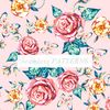 Picturesque bright seamless floral and butterfly pattern pink roses watercolor painted  for wallpapers, textiles, cards, posters, prints 2..jpg