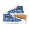 Stitch Custom Adults High Top Canvas Shoes for Fan, Women and Men, Stitch High Top Canvas Shoes, Stitch Sneaker