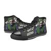 Joker Custom Adults High Top Canvas Shoes for Fan, Women and Men, Joker High Top Canvas Shoes, Joker DC Comics Sneaker