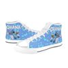 Stitch Custom Adults High Top Canvas Shoes for Fan, Women and Men, Stitch High Top Canvas Shoes, Stitch Sneaker