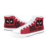 Deadpool High Top Canvas Shoes for Fan, Women and Men, Deadpool High Top Canvas Shoes, Deadpool Sneaker