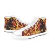 The Flash Top Canvas Shoes for Fan, Women and Men, The Flash High Top Canvas Shoes, The Flash DC Comics Sneaker