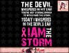 I am the storm Breast cancer awareness png, instant download.jpg