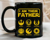 Custom Name I Am Their Father Star Wars Symbols Coffee Mug  Star Wars Dad Cup  Father and Kids  Personalized Father's Day Gift Ideas - 1.jpg