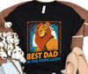 Retro Simba Mufasa Best Dad In The Pride Lands Shirt  The Lion King Dad Shirt  Father and Son  Father's Day Gift  Disney Dad Shirt - 4.jpg