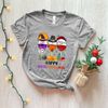 Happy HalloThanksMas Wine Shirt - Cute Drinking T-shirt - Funny Festival Tee - Women Christmas Shirt - Thanksgiving Tee - Halloween T-shirt - 2.jpg