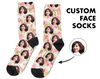 Floral Custom Face Socks, Personalized Photo, Floral Picture Socks, Flower Socks, Customized Funny Photo Gift For Her, Him or Best Friend - 1.jpg