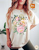 Floral T-Shirt, Comfort Colors Shirt, Botanical Flower T-Shirt, Vintage Nature Lover, Graphic Tees For Women - 2.jpg