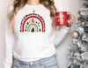 Rainbow Christmas Sweatshirt, Merry & Bright Long Sleeve Shirt, Women Gift Idea, Trendy Christmas Rainbow, Long Sleeve T shirt - 2.jpg