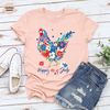4th of July Chicken Shirt, Fourth of July T Shirt, Floral Chicken Graphic Tees, America Vneck Tshirts, Patriotic Mom Shirt, Gift for Her - 4.jpg