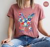 4th of July Chicken Shirt, Fourth of July T Shirt, Floral Chicken Graphic Tees, America Vneck Tshirts, Patriotic Mom Shirt, Gift for Her - 7.jpg