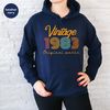 40th Birthday Hoodie, Vintage 1983 Long Sleeve, 40th Birthday Gift for Women, 40th Birthday Shirt Men, Retro Sweatshirt, Vintage Hoodie - 7.jpg
