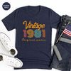 42st Birthday Shirt, Vintage T Shirt, Vintage 1981 Shirt, 41st Birthday Gift for Women, 41st Birthday Shirt Men, Retro Shirt, Vintage Shirts - 7.jpg