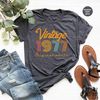 46th Birthday Shirt, Vintage T Shirt, Vintage 1977 Shirt, 46th Birthday Gift for Women, 46th Birthday Shirt Men, Retro Shirt, Vintage Shirts - 1.jpg