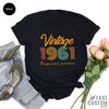 62st Birthday Shirt, Vintage T Shirt, Vintage 1961 Shirt, 62st Birthday Gift for Women, 62st Birthday Shirt Men, Retro Shirt, Vintage Shirts - 3.jpg