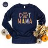 Aesthetic Cat Mom Paw Long Sleeve Shirt, Cute Leopard Paw Print Cat Mama Crewneck Sweatshirt, Cat Mom Gifts, Cat Owner Womens Graphic Hoodie - 5.jpg