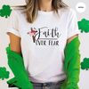 Aesthetic Christian Gift, Christian Graphic Tees, Faith Over Fear Shirt, Floral Faith T Shirt, Gift for Him, Trendy Clothing, Gift For Women - 9.jpg