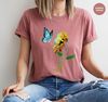 Awareness Gifts, Cervical Cancer Shirt, Cancer Support TShirt, Butterfly Outfit, Sunflower Graphic Tees, I'm A Survivor, Teal Cancer Ribbon - 1.jpg