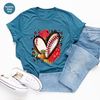 Baseball Heart Shirt, Baseball Gifts, Summer Graphic Tees, Gift for Her, Sports Mom T Shirt, Baseball Sister Clothing, Baseball Aunt Outfit - 1.jpg