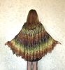 Multicolor crochet shawl, Hand knit warm Russian Orenburg shawl, Shoulder wrap, Goat down stole, Woolen cape, Cover up, Lace kerchief, Gift for mother.JPG