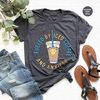 Funny T-Shirt, Coffee Graphic Tees, Fueled By Iced Coffee And Anxiety Shirt, Anxiety Shirt, Funny Coffee Shirt, Gift for Her, Sarcastic Gift - 1.jpg