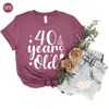 Personalized Birthday Shirt, Custom Birthday Gifts for Her, 40th Years Old Graphic Tees, 40th Birthday Gifts for Women, Auntie Birthday Gift - 5.jpg
