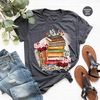 Books and Flowers Tshirt, Librarian Tshirts, Reading Gifts for Bookworm, Retro Books Shirt, Wild Flower Shirts, Floral Books Shirt - 2.jpg