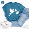 Funny Pregnant Shirt, Gift For New Mom, Baby Announcement, Pregnancy TShirt, New Mama T Shirt, Expecting Mom T-Shirt, Stork With Baby - 3.jpg