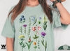 Botanical Shirt, Vintage Floral T-shirt, Flower Tee, Vintage Botanical, Wildflower Botanical Print, Oversized Shirt, Graphic Tshirt - 5.jpg