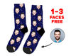 Custom Face Socks, Space Custom Photo Socks, Face on Socks, Star Personalized Socks Space Picture Socks, Funny Gift For Fathers Day Her Him - 1.jpg