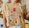 Wildflower Tshirt, Comfort Colors Shirt, Floral Tshirt, Flower Shirt, Gift for Women, Ladies Shirts, Best Friend Gift - 7.jpg