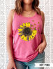 Sunflower Tank Top Sunflower Tank Tops for Women Plus Size Clothing Available Womens Summer Tops Womens Summer Clothing Sun Flower - 5.jpg