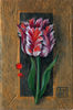 4 Small oil painting in a frame -Tulip Flower  5.9 - 3.9 in..jpg