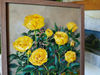 2 Oil painting in a frame - Yellow roses  8.2 - 11.6 in..jpg