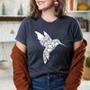 Hummingbird Shirt, Floral Hummingbird Shirt, Bird Lover, Nature Lover, Hummingbird Books Shirt - 1.jpg