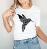 Hummingbird Shirt, Floral Hummingbird Shirt, Bird Lover, Nature Lover, Hummingbird Books Shirt - 3.jpg
