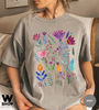 Wildflower Tshirt, Comfort Colors Shirt, Bohemian Floral Tshirt, Flower Shirt, Boho Gift for Women, Ladies Shirts, Hippie Best Friend - 5.jpg