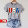 Chenille Patch 4th of July Shirt for Women, USA Shirt, Fourth of July 4th Mommy and Me Outfits Toddler Patriotic Shirt - 2.jpg
