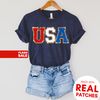 Chenille Patch 4th of July Shirt for Women, USA Shirt, Fourth of July 4th Mommy and Me Outfits Toddler Patriotic Shirt - 3.jpg