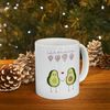 Avocado Lover Ceramic Mug 11oz, Mug Gift for Love, Gift Mug for Valentine's Day, Lover Mug 11oz - 1.jpg