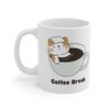 Coffee Break Ceramic Mug 11oz, Coffee Lover Ceramic Mug, Mug Gift for Coffee Lover, Mug for Animal Lover - 1.jpg
