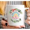 Personalized Rainbow Teacher Mug With Name, Teacher Thank You Gift, Teacher Appreciation Gift  Teaching Cup Custom Coffee Mug  11 oz 15 oz - 1.jpg