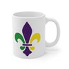 Fleur De Lis Coffee Mug  Microwave and Dishwasher Safe Ceramic Cup  Mardi Gras Carnival New Orleans Louisiana Catholic Tea Hot Chocolate - 7.jpg