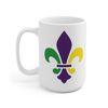 Fleur De Lis Coffee Mug  Microwave and Dishwasher Safe Ceramic Cup  Mardi Gras Carnival New Orleans Louisiana Catholic Tea Hot Chocolate - 8.jpg