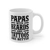 Papas With Beards And Tattoos Coffee Mug  Microwave and Dishwasher Safe Ceramic Cup  Papa Gifts For Men Tea Hot Chocolate Gift Ideas - 7.jpg