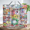 Colorful City Tumbler, Colorful City Skinny Straight, Colorful City Skinny Tumbler.jpg