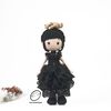 Wednesday Addams & Thing crochet amugurumi, crochet wednsday doll, gothic doll, handmade doll, amigurumi horror, amigurumi wednesday addams. (3).jpg