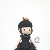 Wednesday Addams & Thing crochet amugurumi, crochet wednsday doll, gothic doll, handmade doll, amigurumi horror, amigurumi wednesday addams. (7).jpg